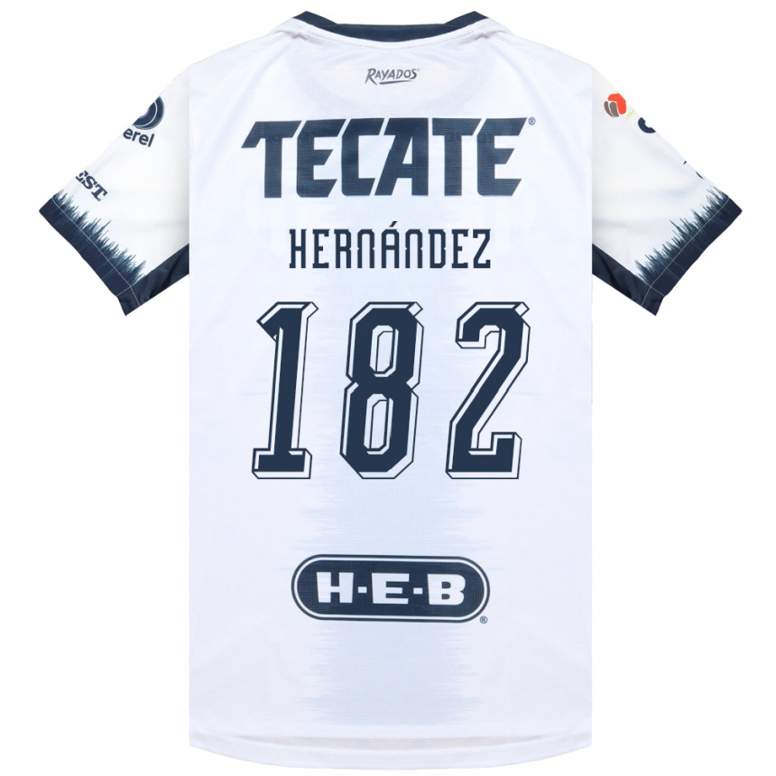 ילדים כדורגל Derek Hernández #182 לבן כחול דיו אדום הרחק ג'רזי 2026/27