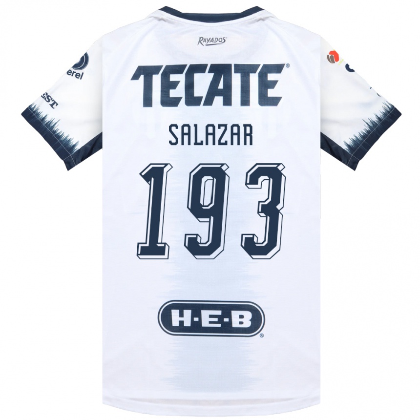 ילדים כדורגל Jofran Salazar #193 לבן כחול דיו אדום הרחק ג'רזי 2026/27