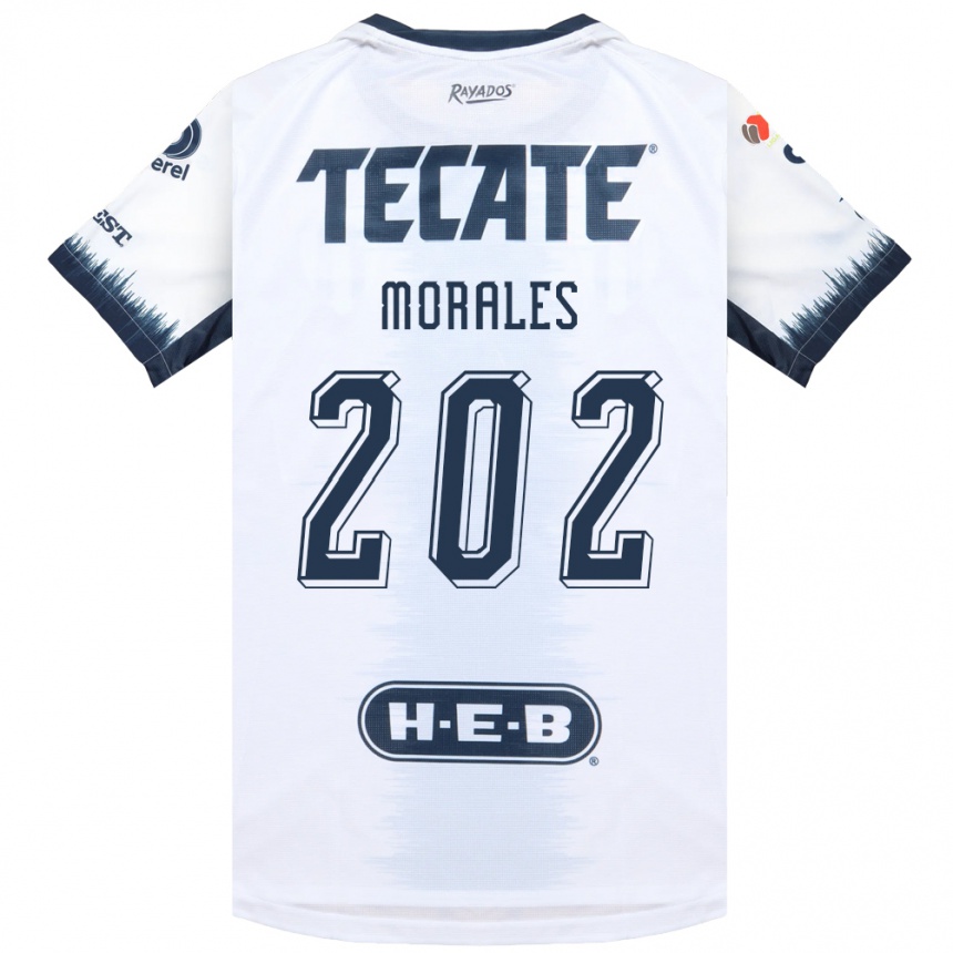 ילדים כדורגל Alejandro Morales #202 לבן כחול דיו אדום הרחק ג'רזי 2026/27 ילדים כדורגל Alejandro Morales #202 לבן כחול דיו אדום הרחק ג'רזי 2026/27