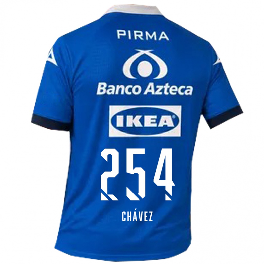ילדים כדורגל José Chávez #254 כחול לבן הרחק ג'רזי 2026/27 ילדים כדורגל José Chávez #254 כחול לבן הרחק ג'רזי 2026/27