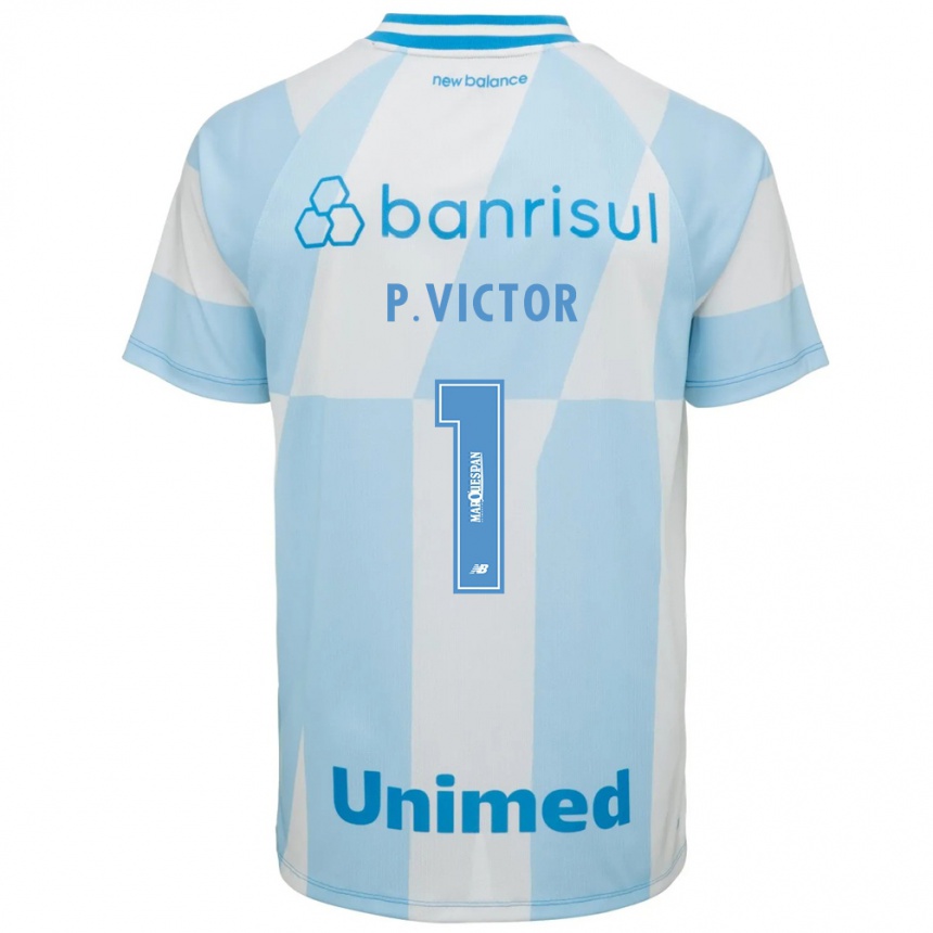 ילדים כדורגל Paulo Victor Vidotti #1 כחול בהיר לבן הרחק ג'רזי 2026/27