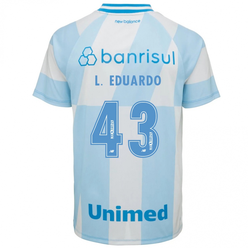 ילדים כדורגל Luis Eduardo #43 כחול בהיר לבן הרחק ג'רזי 2026/27 ילדים כדורגל Luis Eduardo #43 כחול בהיר לבן הרחק ג'רזי 2026/27