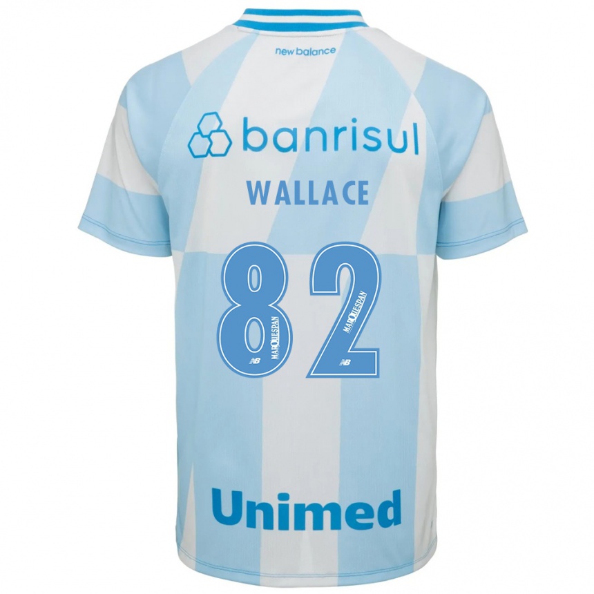 ילדים כדורגל Wallace #82 כחול בהיר לבן הרחק ג'רזי 2026/27