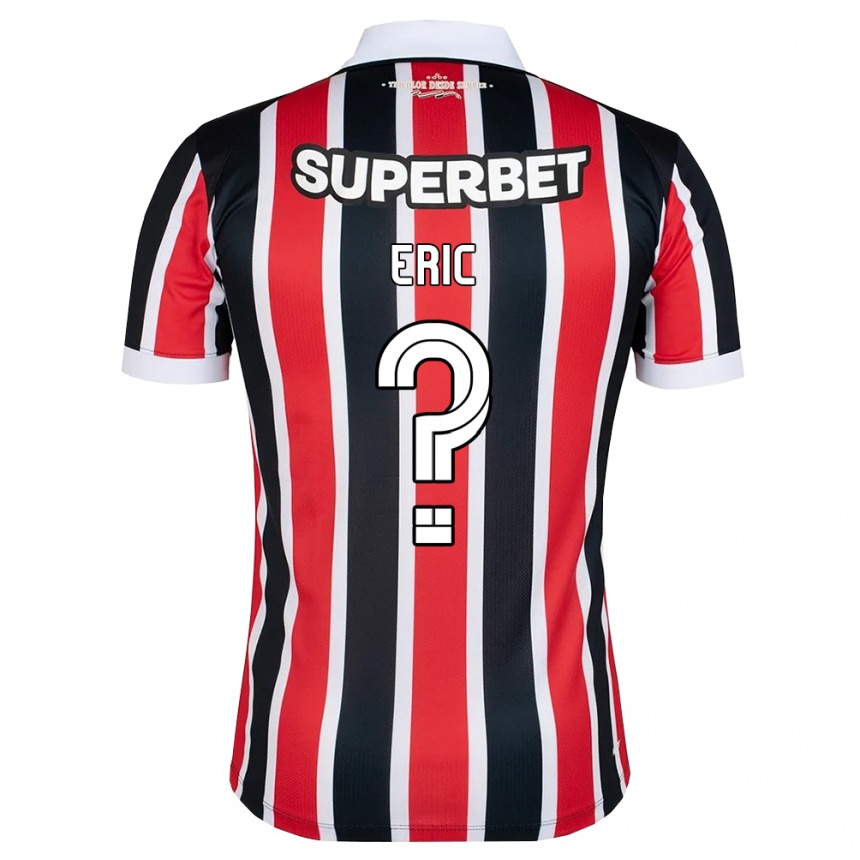 ילדים כדורגל Eric #0 אדום לבן שחור הרחק ג'רזי 2026/27