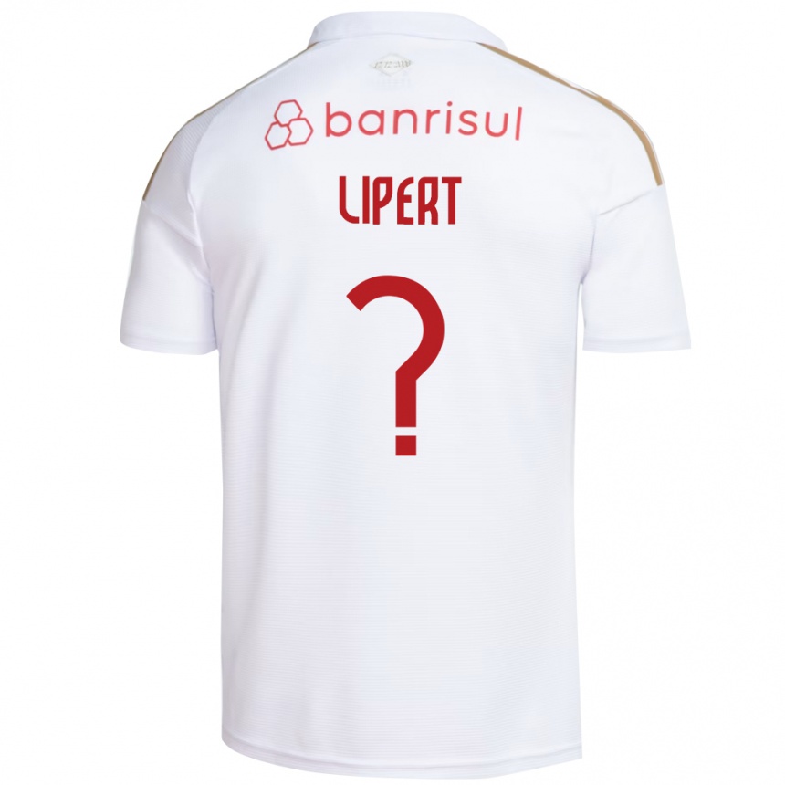 ילדים כדורגל Henrique Lipert #0 אדום לבן הרחק ג'רזי 2026/27