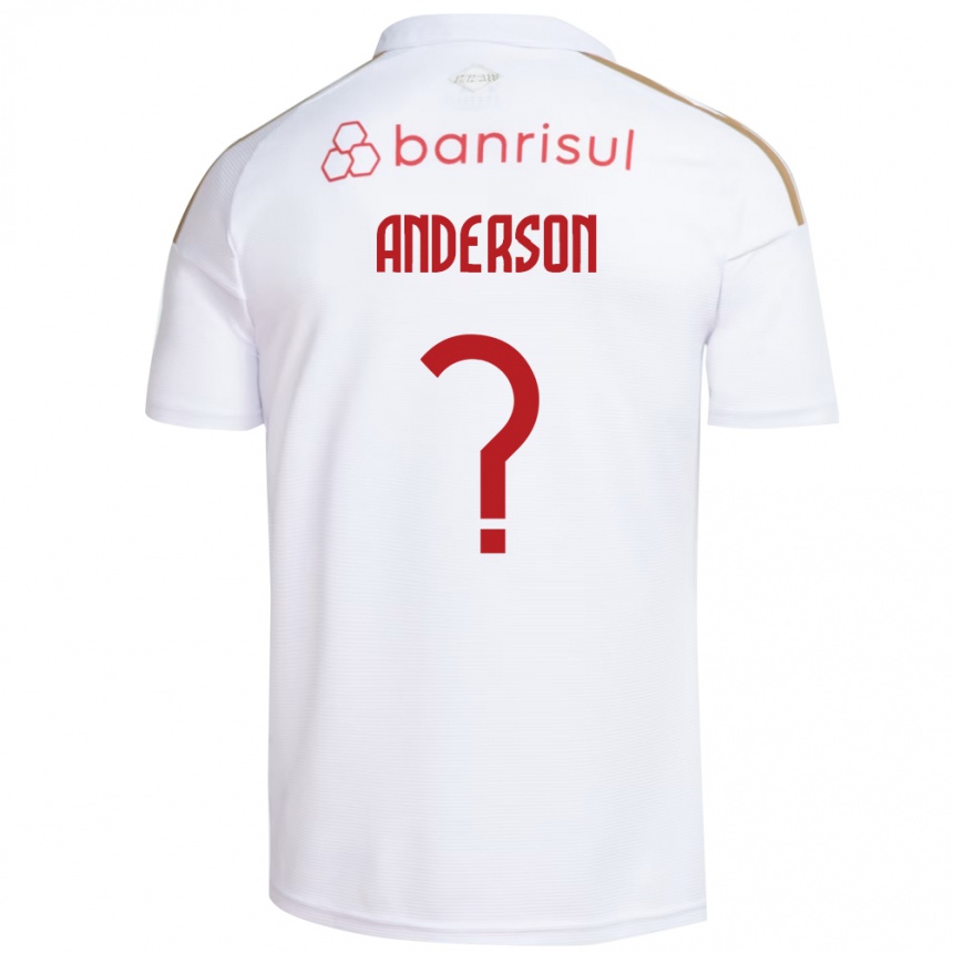 ילדים כדורגל Anderson #0 אדום לבן הרחק ג'רזי 2026/27