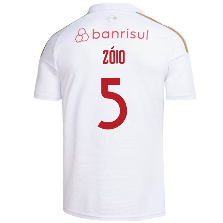 ילדים כדורגל Zóio #5 אדום לבן הרחק ג'רזי 2026/27