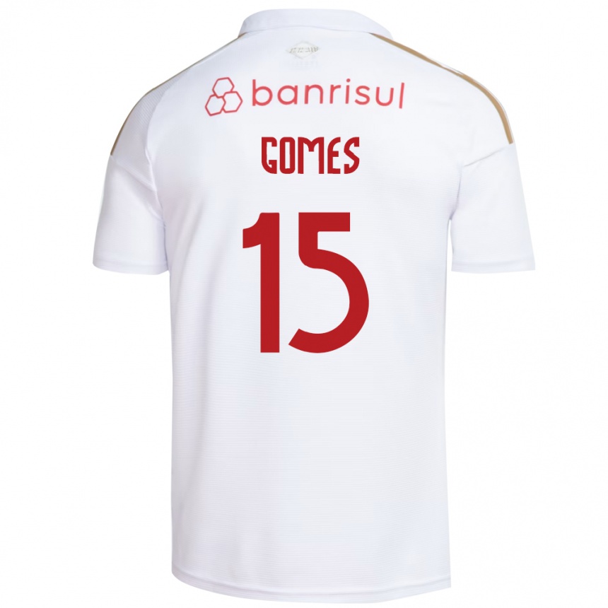 ילדים כדורגל Bruno Gomes #15 אדום לבן הרחק ג'רזי 2026/27