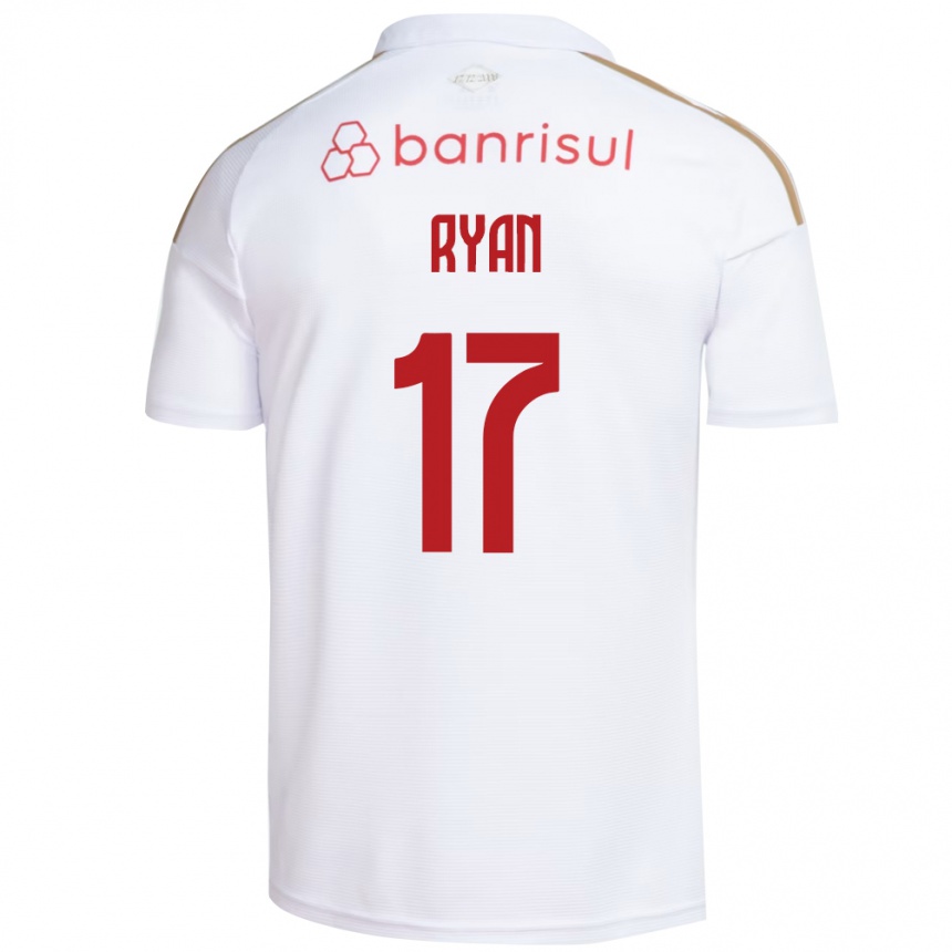 ילדים כדורגל Gabriel Ryan #17 אדום לבן הרחק ג'רזי 2026/27