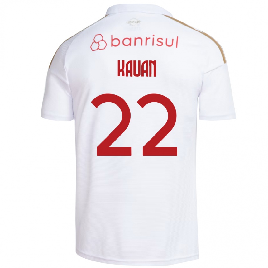 ילדים כדורגל Kauan #22 אדום לבן הרחק ג'רזי 2026/27