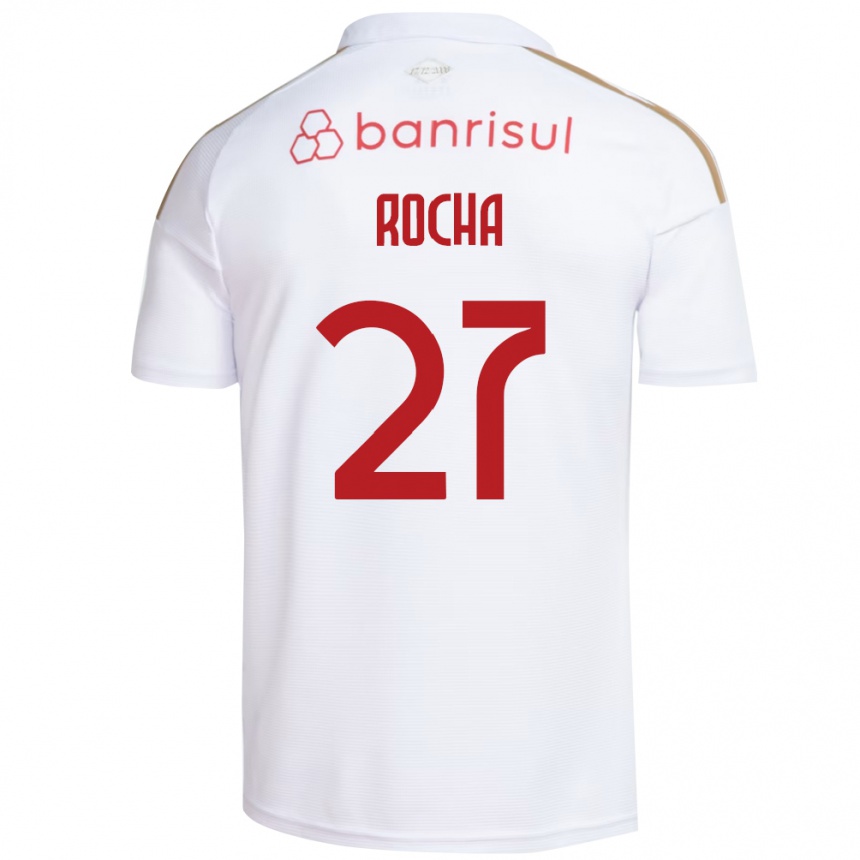 ילדים כדורגל Kaique Rocha #27 אדום לבן הרחק ג'רזי 2026/27 ילדים כדורגל Kaique Rocha #27 אדום לבן הרחק ג'רזי 2026/27