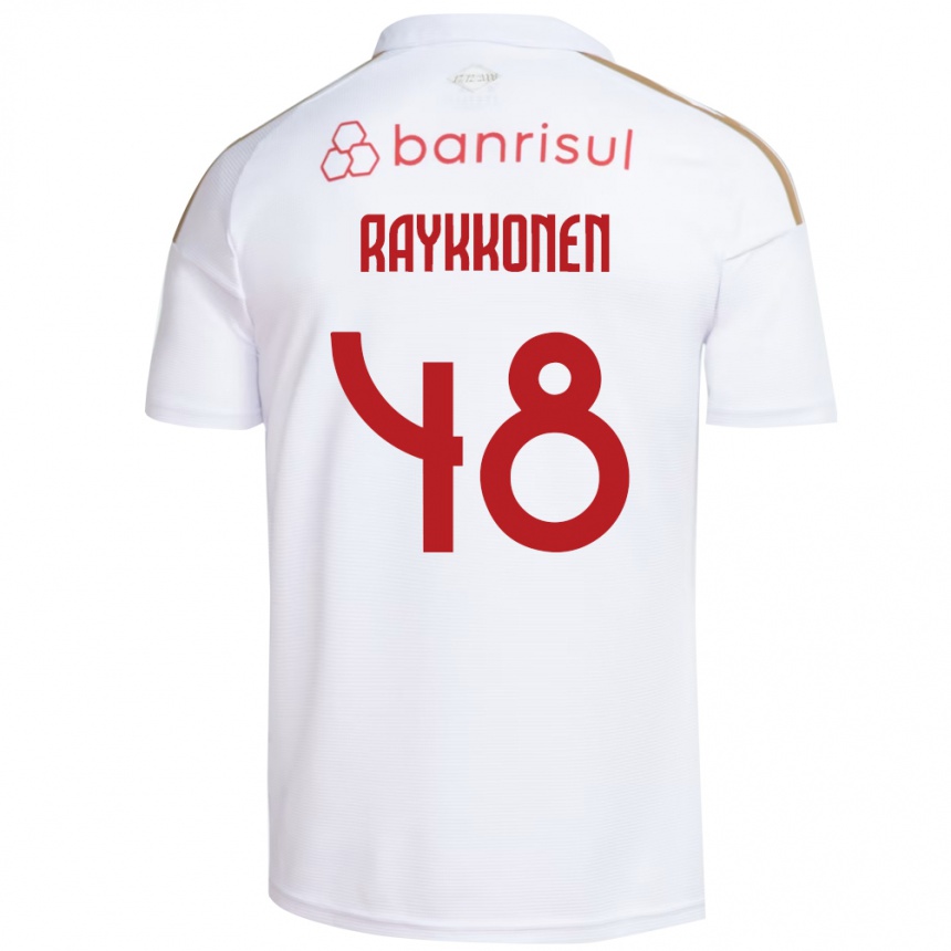 ילדים כדורגל Raykkonen #48 אדום לבן הרחק ג'רזי 2026/27