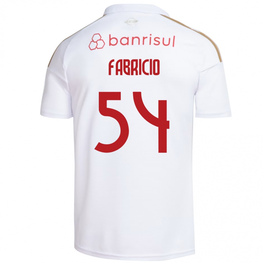 ילדים כדורגל Fabricio #54 אדום לבן הרחק ג'רזי 2026/27