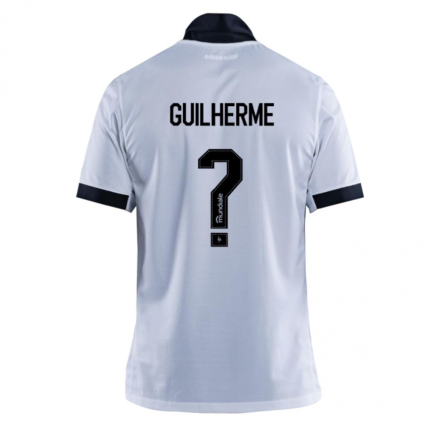ילדים כדורגל Kauan Guilherme #0 שחור לבן הרחק ג'רזי 2026/27
