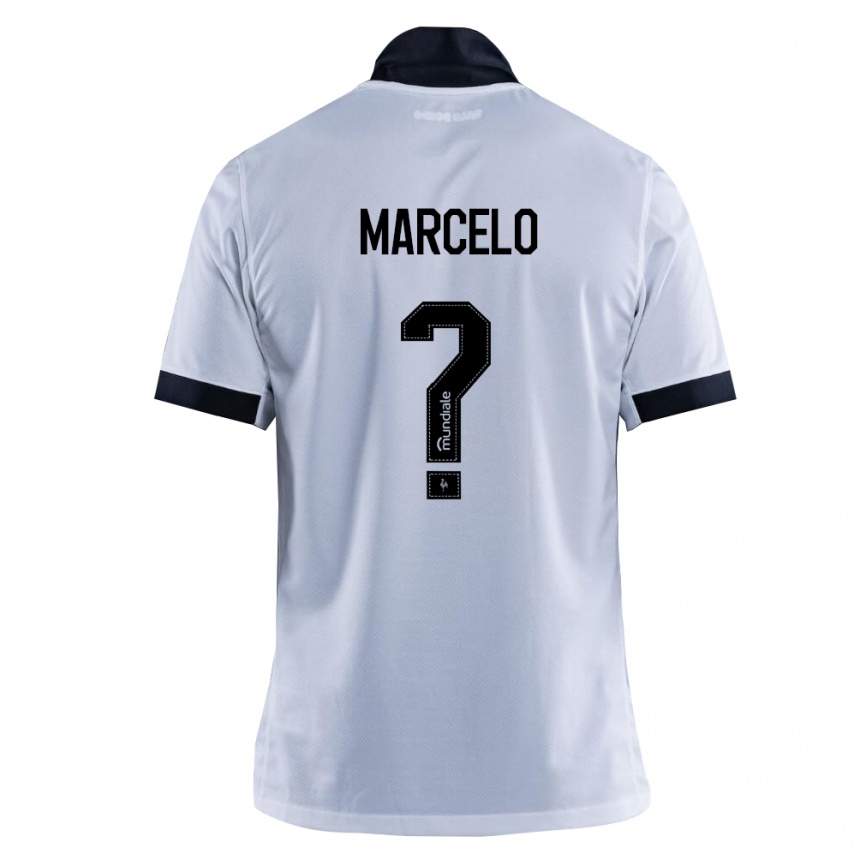 ילדים כדורגל Vitor Marcelo #0 שחור לבן הרחק ג'רזי 2026/27