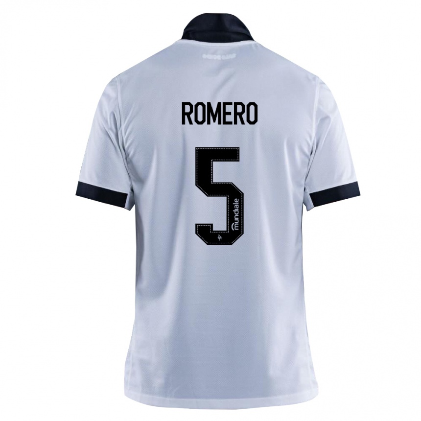 ילדים כדורגל Mateus Romero #5 שחור לבן הרחק ג'רזי 2026/27