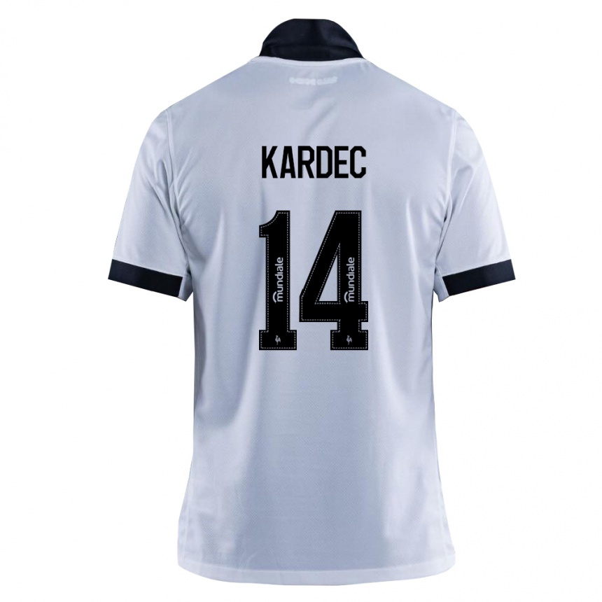 ילדים כדורגל Alan Kardec #14 שחור לבן הרחק ג'רזי 2026/27