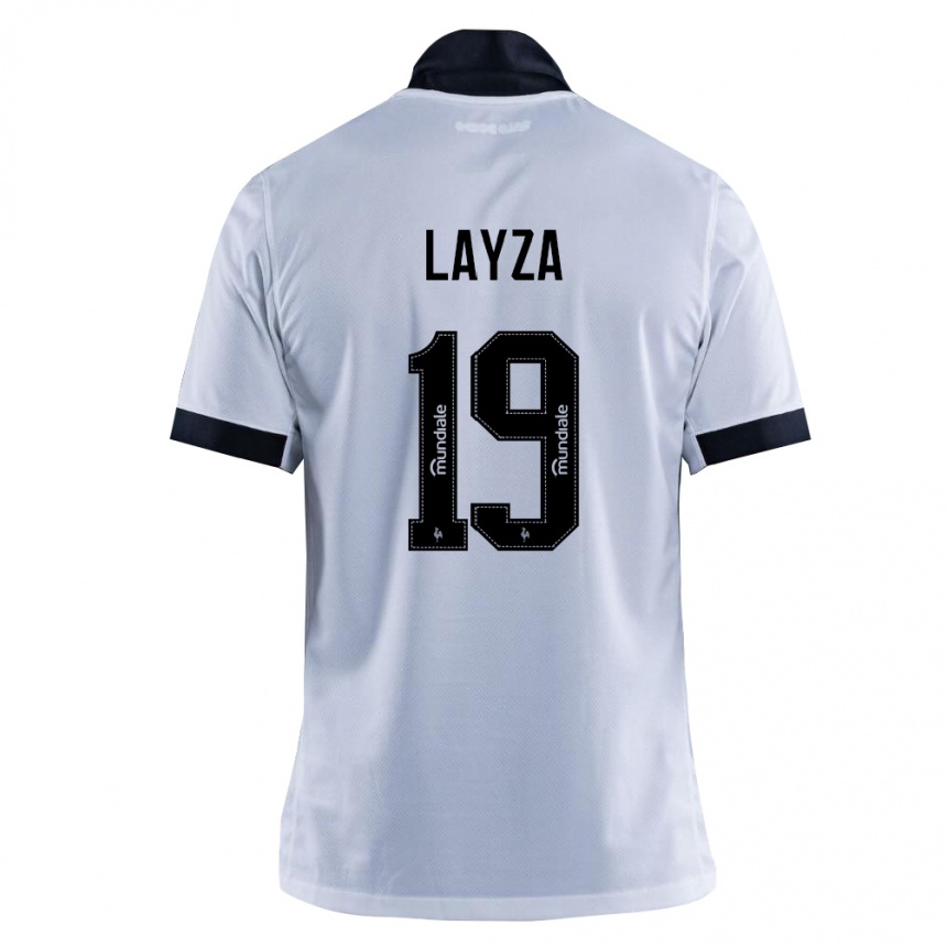ילדים כדורגל Layza #19 שחור לבן הרחק ג'רזי 2026/27