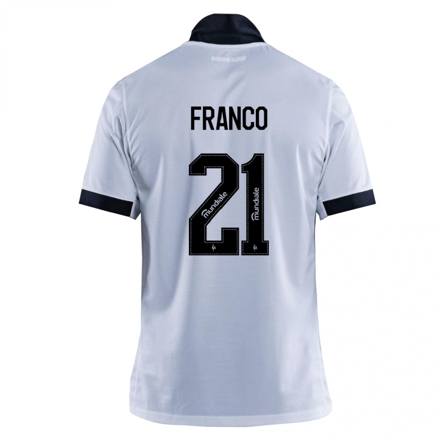ילדים כדורגל Alan Franco #21 שחור לבן הרחק ג'רזי 2026/27