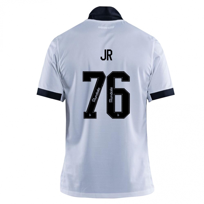 ילדים כדורגל Wanderson Jr #76 שחור לבן הרחק ג'רזי 2026/27