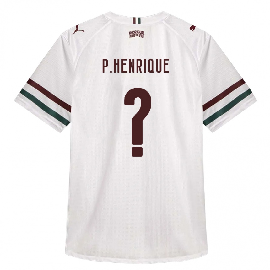 ילדים כדורגל Pablo Henrique #0 לבן ירוק בורדו הרחק ג'רזי 2026/27