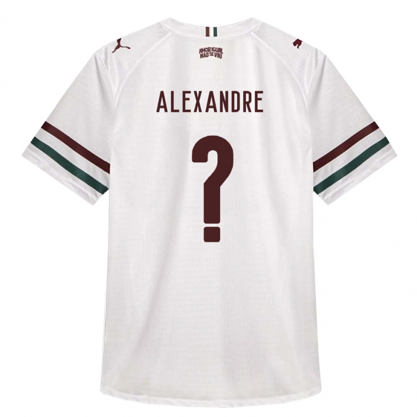 ילדים כדורגל Alexandre #0 לבן ירוק בורדו הרחק ג'רזי 2026/27