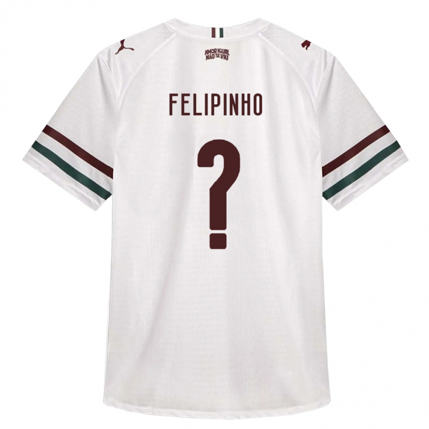 ילדים כדורגל Felipinho #0 לבן ירוק בורדו הרחק ג'רזי 2026/27