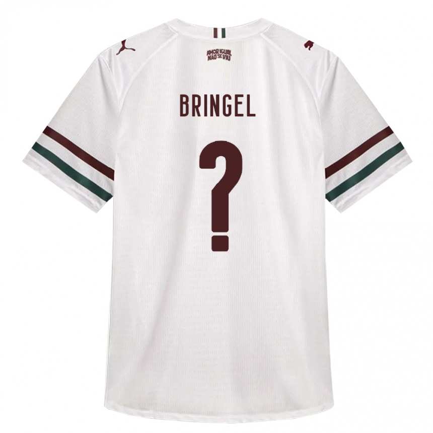 ילדים כדורגל Rodrigo Bringel #0 לבן ירוק בורדו הרחק ג'רזי 2026/27