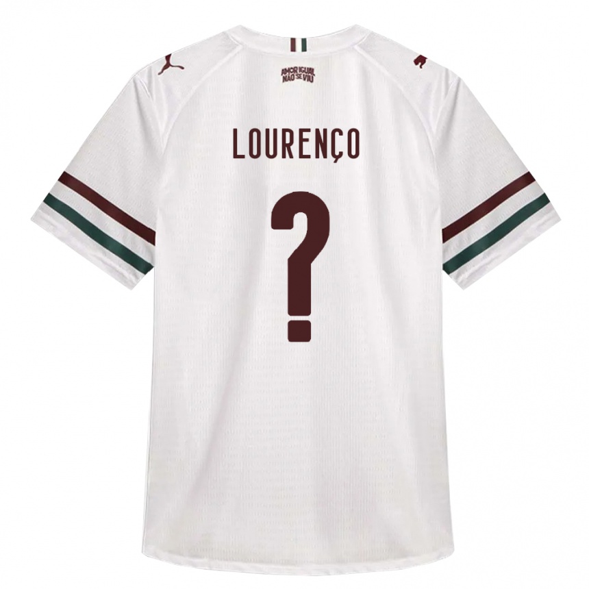 ילדים כדורגל João Lourenço #0 לבן ירוק בורדו הרחק ג'רזי 2026/27