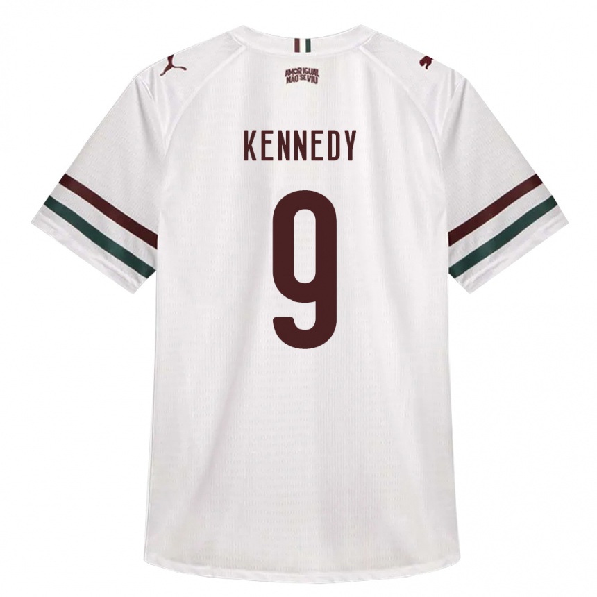 ילדים כדורגל John Kennedy #9 לבן ירוק בורדו הרחק ג'רזי 2026/27 ילדים כדורגל John Kennedy #9 לבן ירוק בורדו הרחק ג'רזי 2026/27