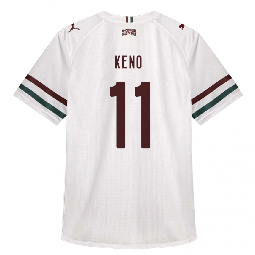 ילדים כדורגל Keno #11 לבן ירוק בורדו הרחק ג'רזי 2026/27
