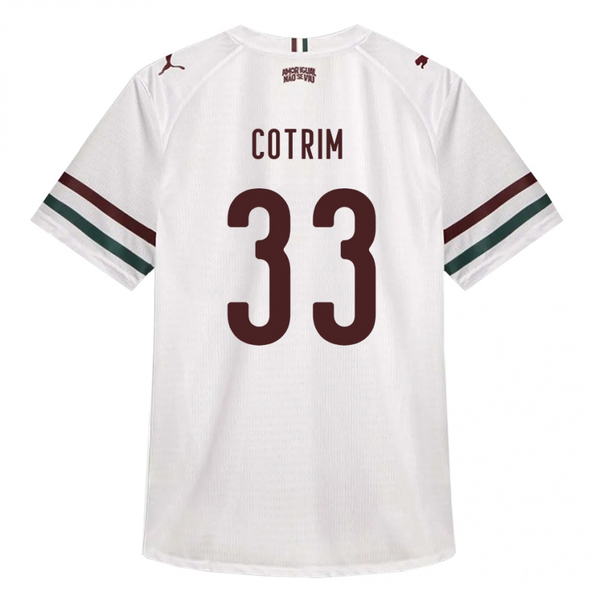 ילדים כדורגל Bruna Cotrim #33 לבן ירוק בורדו הרחק ג'רזי 2026/27