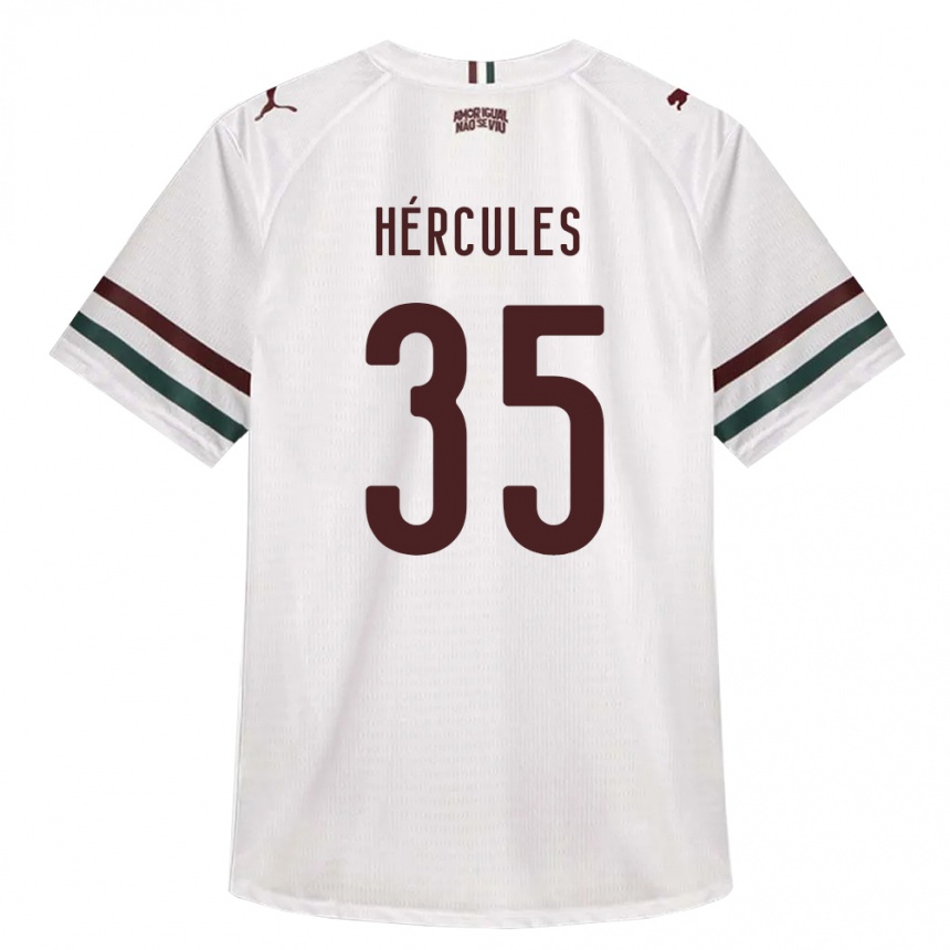 ילדים כדורגל Hércules #35 לבן ירוק בורדו הרחק ג'רזי 2026/27