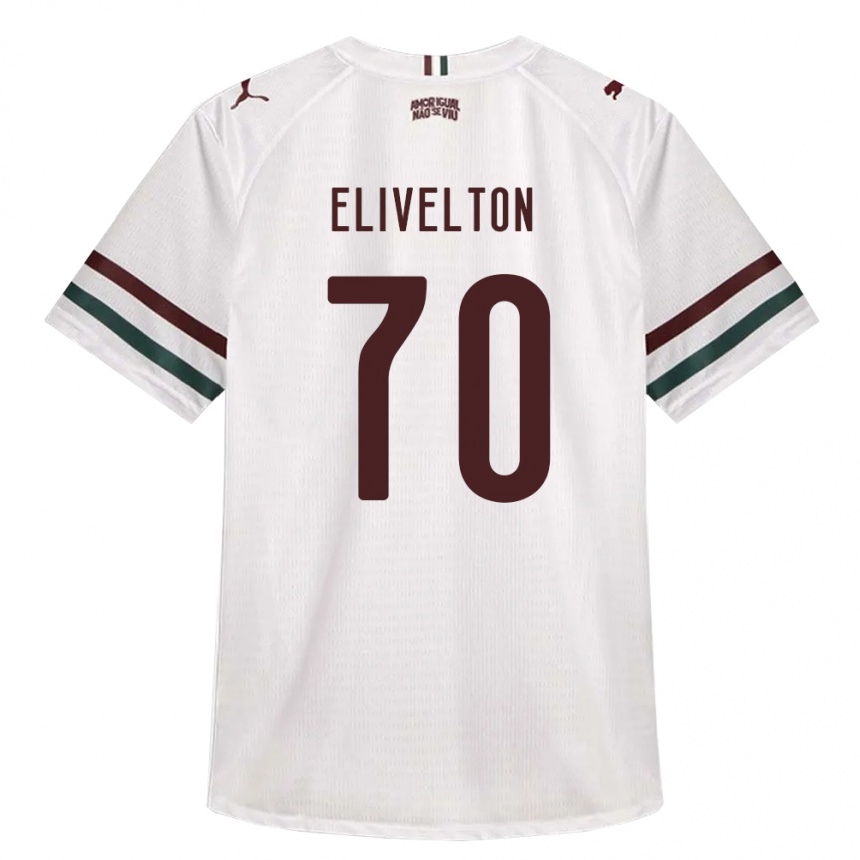 ילדים כדורגל Elivelton #70 לבן ירוק בורדו הרחק ג'רזי 2026/27