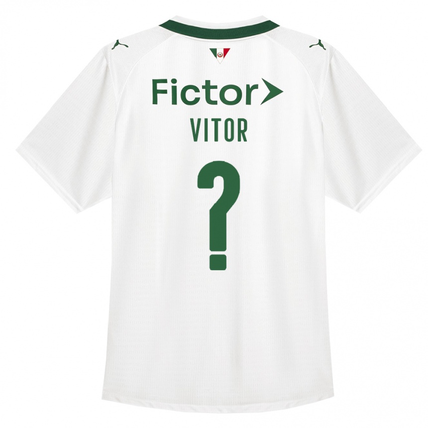 ילדים כדורגל Erick Vitor #0 ירוק לבן הרחק ג'רזי 2026/27