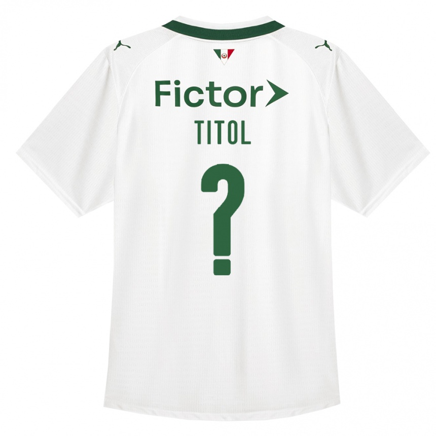 ילדים כדורגל Lucas Titol #0 ירוק לבן הרחק ג'רזי 2026/27