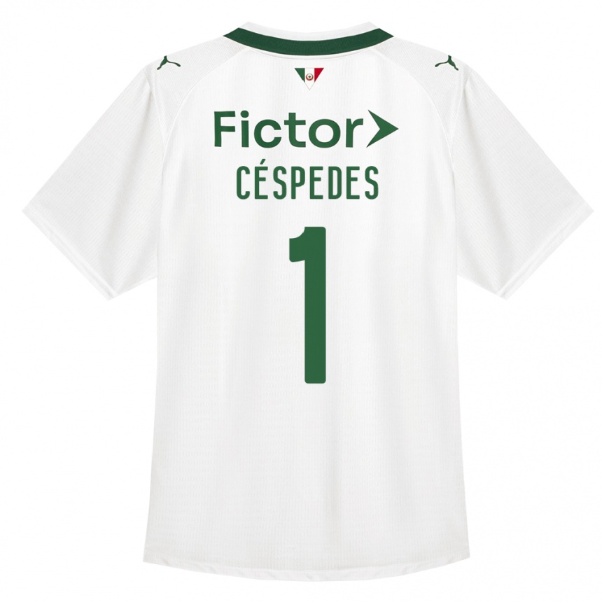 ילדים כדורגל Antonio Céspedes #1 ירוק לבן הרחק ג'רזי 2026/27