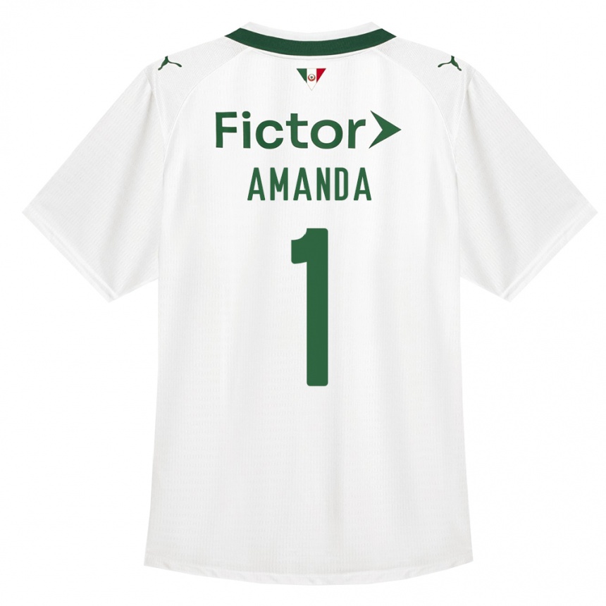 ילדים כדורגל Amanda #1 ירוק לבן הרחק ג'רזי 2026/27 ילדים כדורגל Amanda #1 ירוק לבן הרחק ג'רזי 2026/27