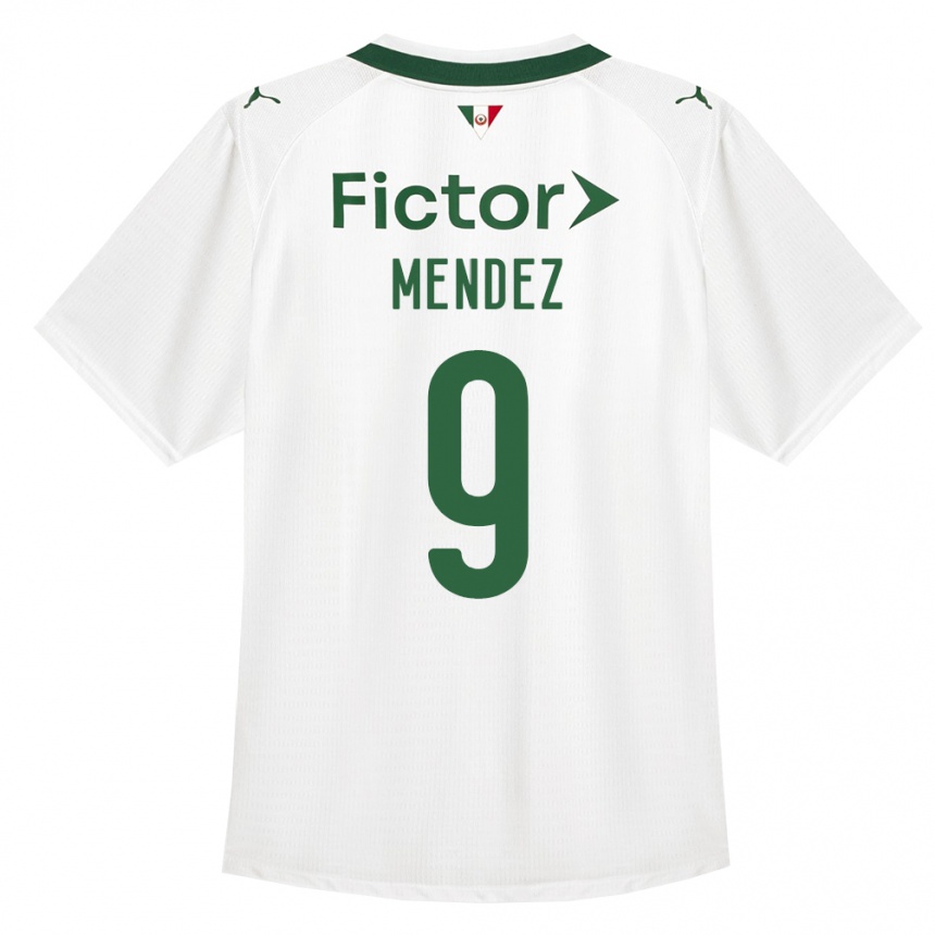 ילדים כדורגל Cesar Mendez #9 ירוק לבן הרחק ג'רזי 2026/27