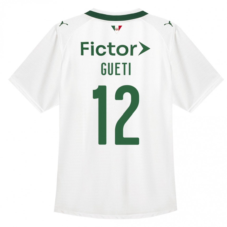 ילדים כדורגל Rodrigo Gueti #12 ירוק לבן הרחק ג'רזי 2026/27
