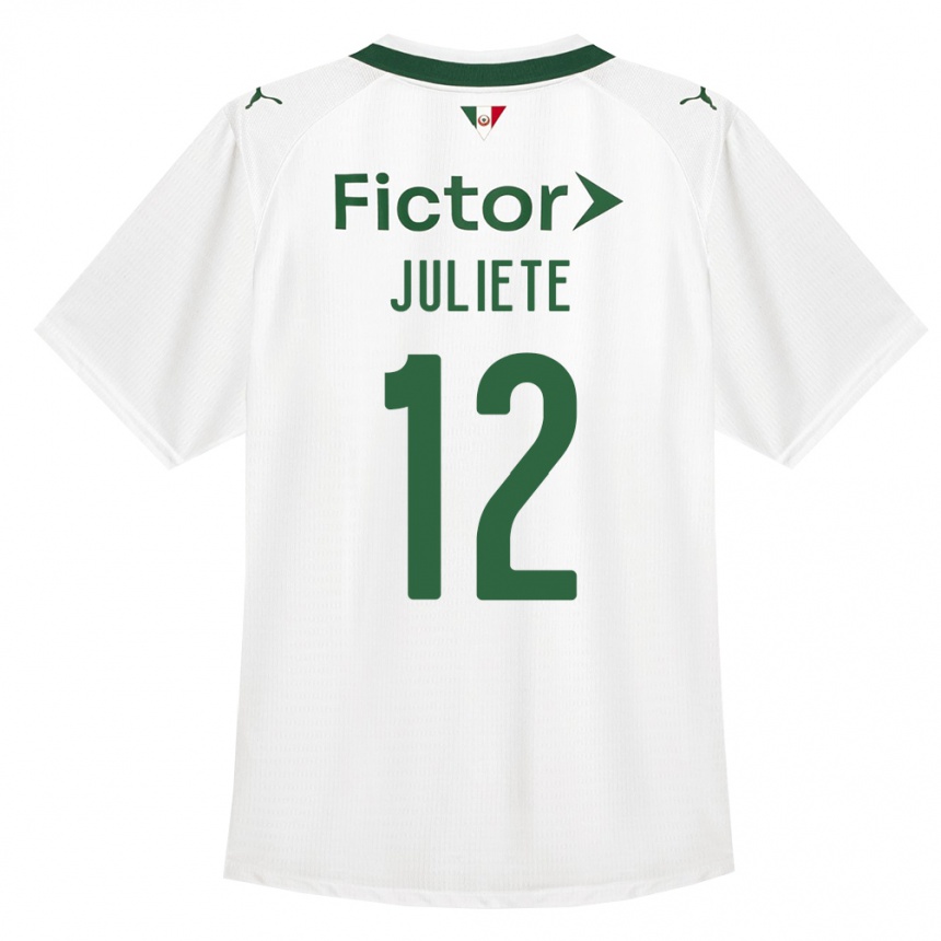 ילדים כדורגל Juliete #12 ירוק לבן הרחק ג'רזי 2026/27