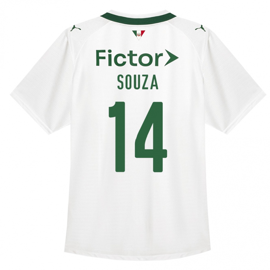 ילדים כדורגל Luiz Souza #14 ירוק לבן הרחק ג'רזי 2026/27
