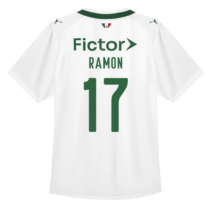 ילדים כדורגל Ramon #17 ירוק לבן הרחק ג'רזי 2026/27
