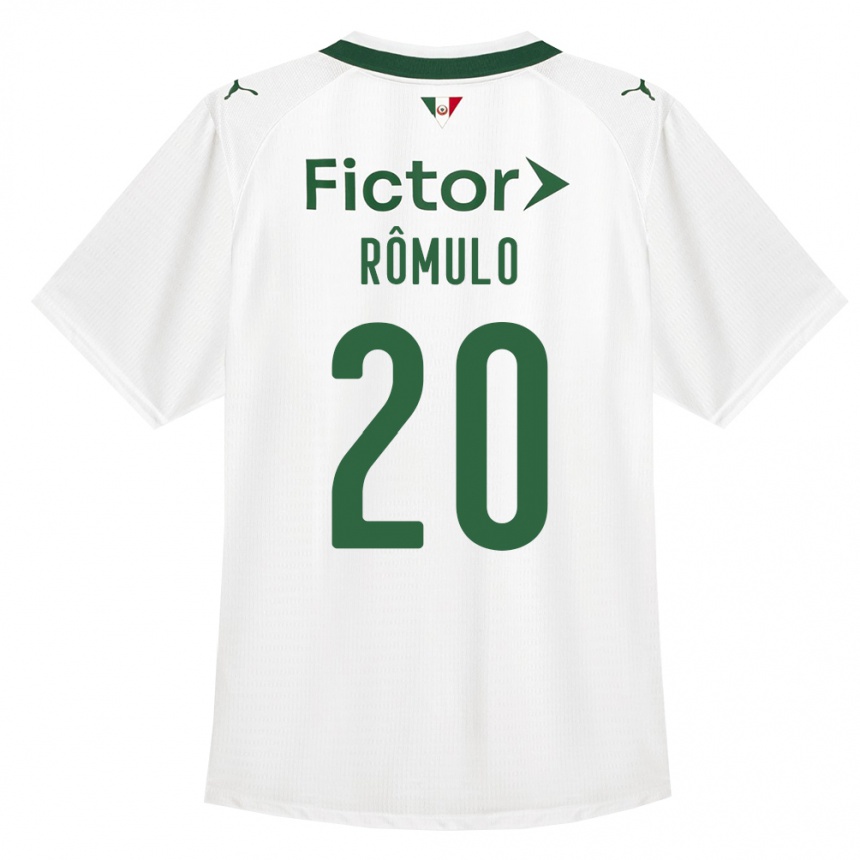 ילדים כדורגל Rômulo #20 ירוק לבן הרחק ג'רזי 2026/27
