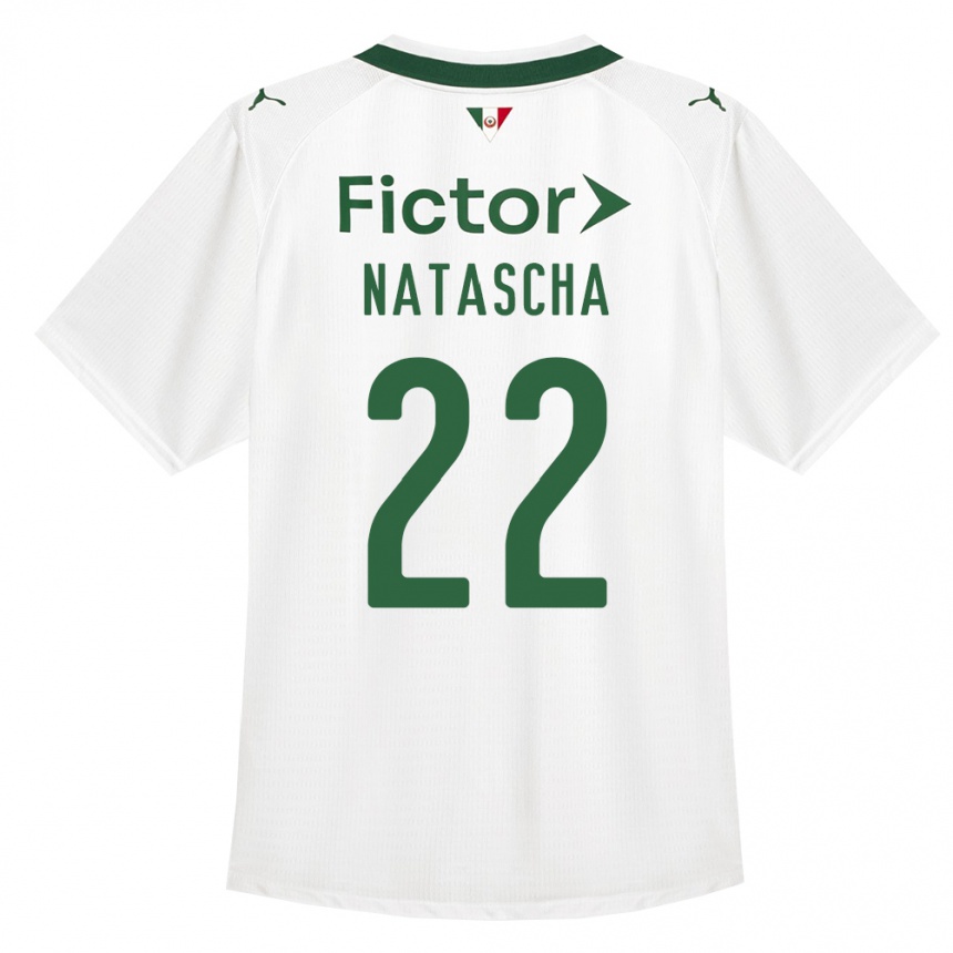 ילדים כדורגל Natascha #22 ירוק לבן הרחק ג'רזי 2026/27
