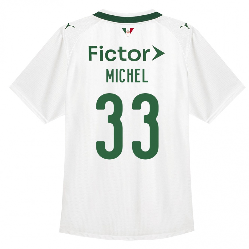 ילדים כדורגל Michel #33 ירוק לבן הרחק ג'רזי 2026/27