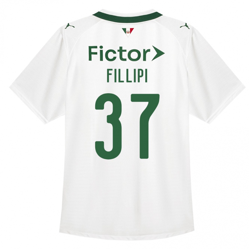 ילדים כדורגל Riquelme Fillipi #37 ירוק לבן הרחק ג'רזי 2026/27