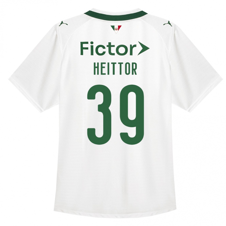 ילדים כדורגל Heittor #39 ירוק לבן הרחק ג'רזי 2026/27
