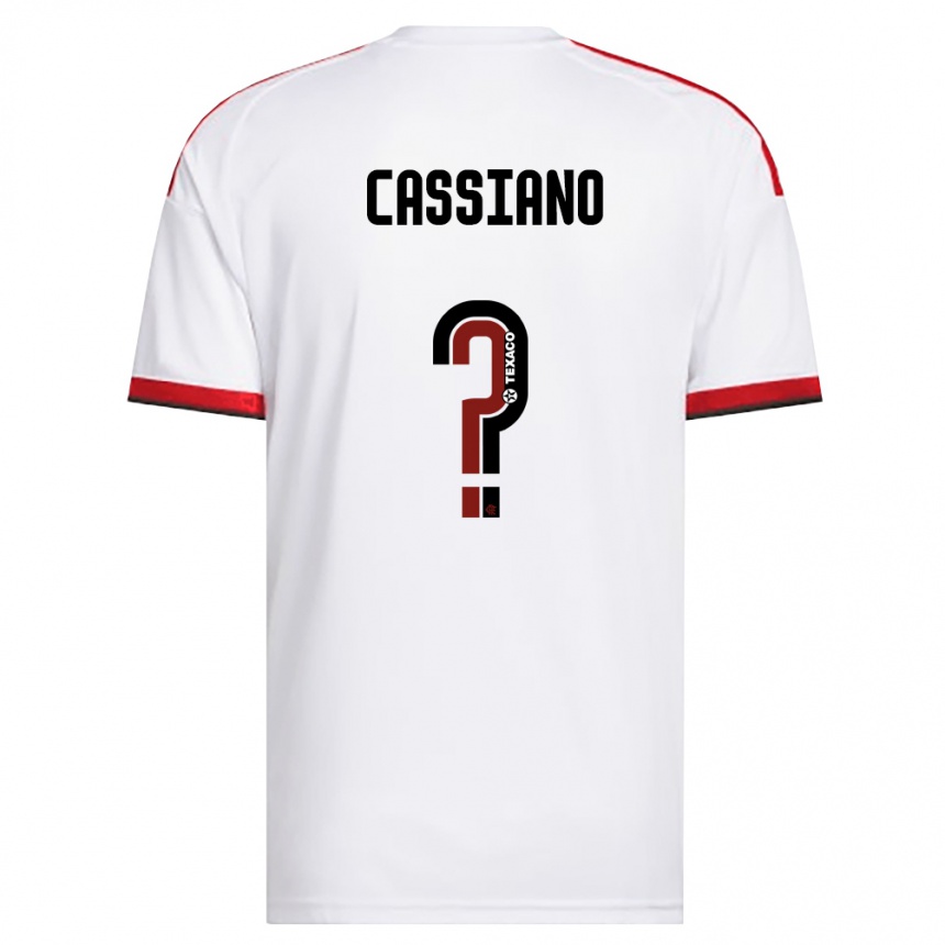 ילדים כדורגל Cassiano #0 לבן אדום שחור הרחק ג'רזי 2026/27
