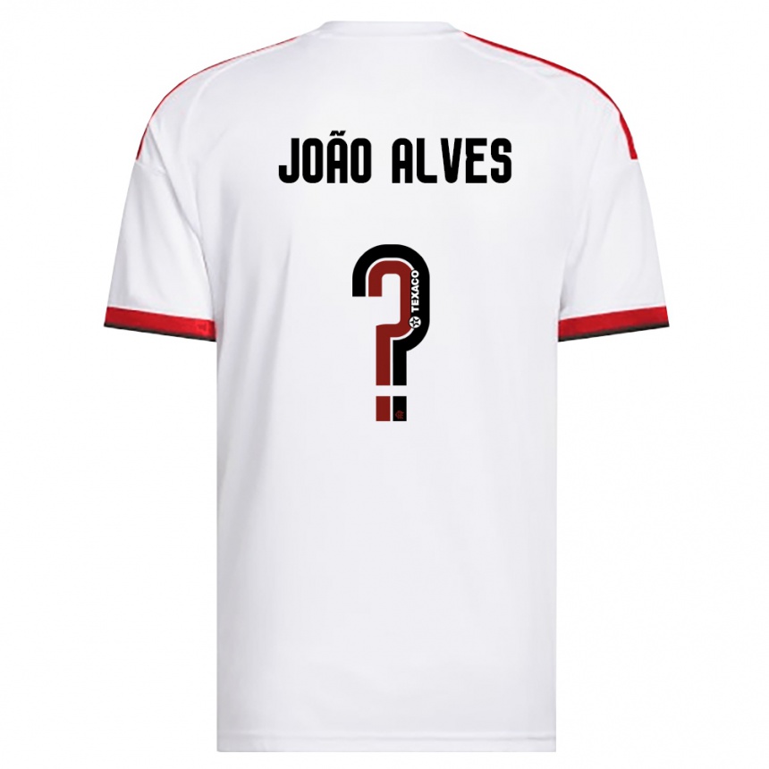 ילדים כדורגל João Alves #0 לבן אדום שחור הרחק ג'רזי 2026/27